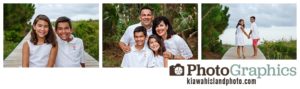 family at the boardwalk, siblings happy, kiawah island family photos