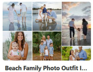 pinterest board for what to wear for beach family portraits