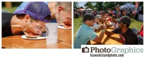 Pizza eating competition / arm wrestle competition - Charleston Beer Garden Event Photography