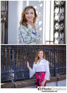 woman in downtown Charleston, South Carolina. professional commercial photography Charleston