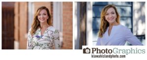 women in downtown Charleston for professional portraits and headshots, commercial photography Charleston