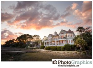 Sunset real estate photography on Kiawah Island, South Carolina