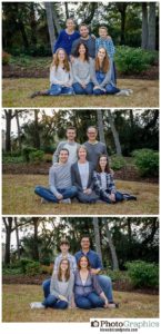 Family for portraits on Kiawah Island South Carolina