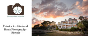 Exterior photos of a home on Kiawah Island at sunset - Real Estate / Architectural photography