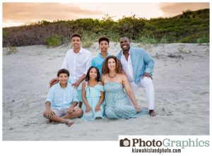 Family portraits on Kiawah Island at the beach near Kiawah Island Golf Resort